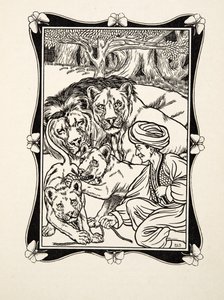 The Rights of Hospitality, de A Hundred Anecdotes of Animals, pub. 1924 (gravura) de Percy J. Billingshurst