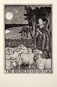 O Pastor e seu Rebanho, de Fontaine Fables, pub. 1905