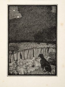 O cão dos pastores, de cem anecdotes dos animais, bar. 1924 de Percy J. Billingshurst