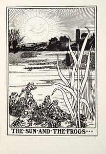 O Sol e os Sapos, de Fontaine Fables, pub. 1905 de Percy J. Billingshurst