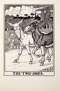 The Two Asses, de Fontaine Fables, pub. 1905