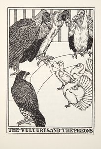 Os Abutres e os Pombos, de Fontaine Fables, pub. 1905