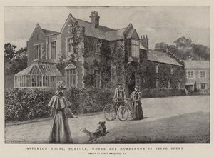 Appleton House, Norfolk, onde a lua de mel está sendo passada de Percy Macquoid