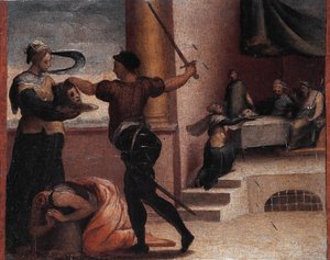 Salomé e decapitado São João Batista (óleo sobre tela, cerca de 1535)