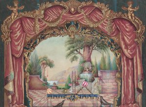 Pano de fundo para o Palco Vaudeville, c. 1938.