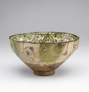 Tigela, Amol, Mazandaran, Irã, do 11º ao 12º século (argila esmaltada) de Persian School