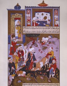 Touro em homenagem a Rumi, final do século XVI de Persian School
