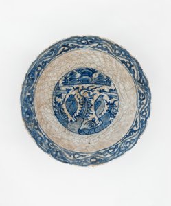 Prato, irã, período safávida (cerâmica) de Persian School