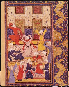 Fol.5r Iniciação dança, de um livro de poemas de Hafiz Shirazi (c.1325-c.1388) de Persian School