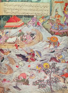 Ilustração da História dos Descendentes de Timur de Persian School