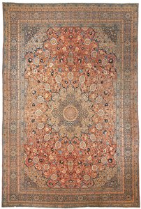 Tapete Tabriz grande, de design Ardebil, noroeste da Pérsia, c.1880 de Persian School
