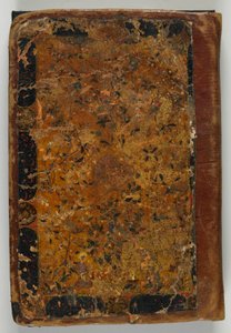 Encadernação original de S1986.44.1, possivelmente Tabriz, Irã, período Safávida, 1549-50 (aquarela e laca opacas) de Persian School