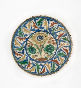 Plate, Irã, período safávida, final do século XVI ao início do século XVII (cerâmica) de Persian School