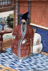 Retrato do príncipe Ardshir Mirza, c.1852-3 de Persian School