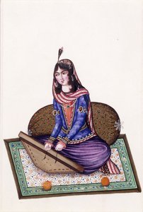 Retrato de um músico, século XIX de Persian School