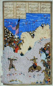 Rustam Shoots Ashkabus and His Horse, ilustração do 