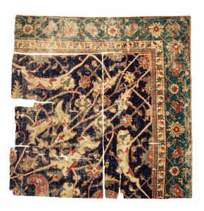 Fragmento de tapete de medalhão de Tabriz, Pérsia do Noroeste, meados do século XVI de Persian School