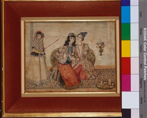 Dois Amantes, 1838 de Persian School