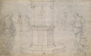 Cristo e a Mulher de Samaria, final do século XV e início do século XVI de Perugino