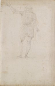 Estudo para um São João Batista. Verso: An Eye, final do século 15 e início do século 16 de Perugino