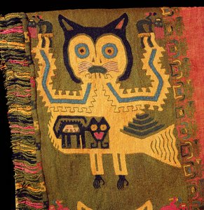 Figura de lã de um jaguar, Paracas Culture, c.1500 aC (têxtil)
