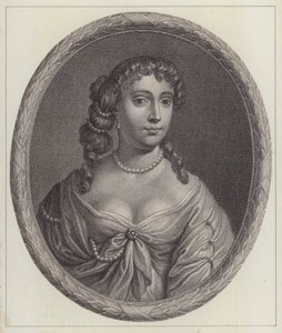 Anne Hyde, Duquesa de York, primeira esposa do Rei James II (gravura)