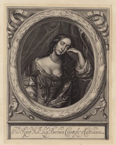 Barbara Villiers, Condessa de Castlemaine, dona do Rei Carlos II (gravura)