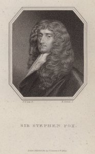 Sir Stephen Fox, político inglês (gravura) de Peter (after) Lely