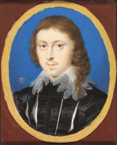 Edmund Waller (aguarela em velino) de Peter Oliver