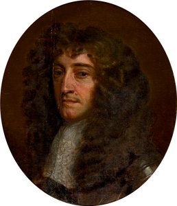 Retrato do Príncipe Rupert do Reno (1619-1682), c.1618-80 (óleo a bordo) de Peter (follower of) Lely