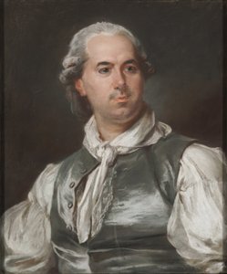 Retrato de Hubert Robert (1733-1808), de Hall, Peter Adolf (Pierre Adolphe) (1739-1793). Gouache no papel. Tamanho: 63,5x52,5 cm. Nationalmuseum Estocolmo de Peter Adolf Hall