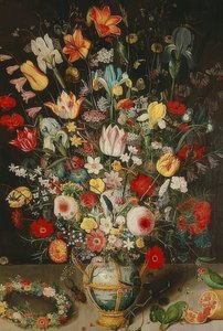 Vaso com flores. Por volta de 1620