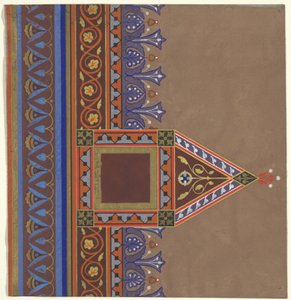 Projeto de decoração para a Biblioteca do Brooklyn, 1868-69