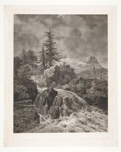 paisagem com cachoeira