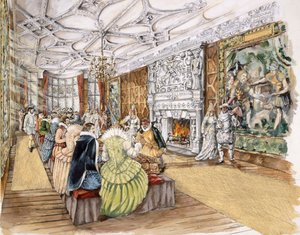 Castelo de Berry Pomeroy, c1600, c1990-2010 de Peter Dunn