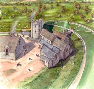 Castelo Ludgershall, final do século XIV, c1990-2010