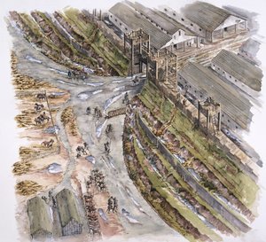 Ribchester Roman Fort, Lancashire, AD 60-70, 1996 de Peter Dunn