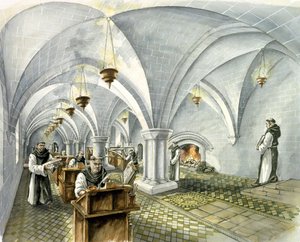 Abadia de Rievaulx, século 13, c1990-2010 de Peter Dunn