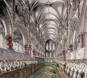 Abadia de Rievaulx, século 13, c1990-2010 de Peter Dunn
