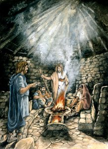 Santuário em Nornour, Ilhas Scilly, século 3, c1990-2010 de Peter Dunn