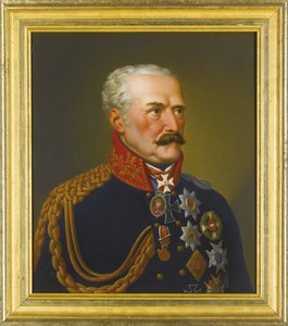Gebhard Leberecht von Blucher, príncipe de Wahlstatt - Retrato de Gebhard Leberecht von Bluecher, príncipe de Wahlstatt (1742-1819) par Stroehling, Eduard (1768-1826), - Óleo sobre cobre, 36,5x31,5 - Colecção Privada de Peter Eduard Stroehling