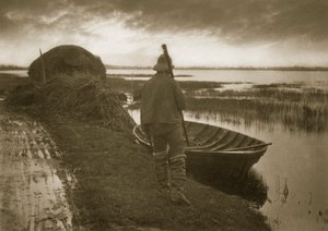 Marsh Man a caminho de cortar Schoof-stuff, c.1886