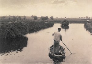 Recolhendo o feno do pântano, a vida e a paisagem nos Broads de Norfolk, c.1886 de Peter Emerson und Thomas Goodall