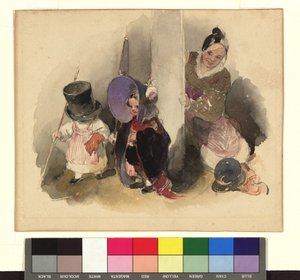 Mutter mit spielenden Kindern (Der kleine Gerngross) de Peter Fendi