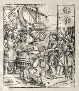 Maximiliano faz as pazes com Henrique VII. de Peter Flötner