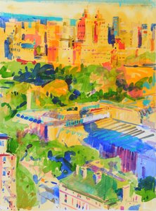 Quinta Avenida sombras sobre o Metropolitan de Peter Graham (Contemporary)