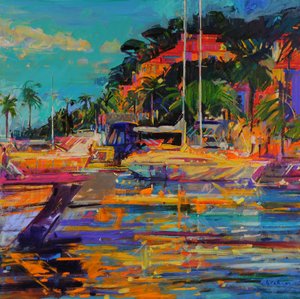 Cavalaire-sur-Mer, 2023 (óleo sobre tela) de Peter Graham