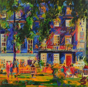 The Nightingale Sang, Berkeley Square, 2023 (óleo sobre tela)