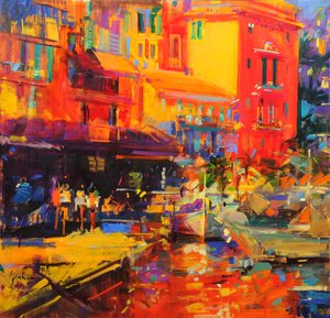 Villefranche Cap, 2024 (óleo sobre tela) de Peter Graham