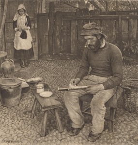 Um pescador em casa de Peter Henry Emerson